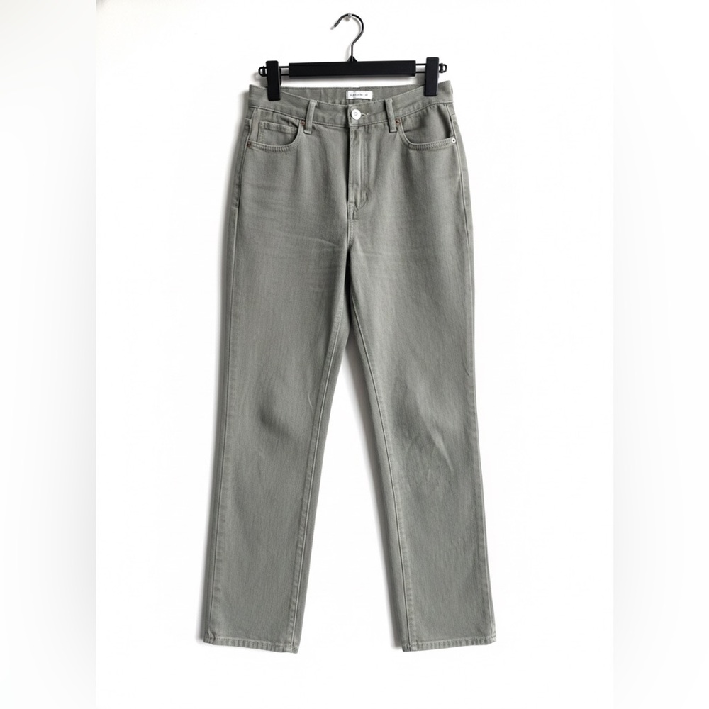 PACSUN Light Green High Rise Straight Leg Jeans
